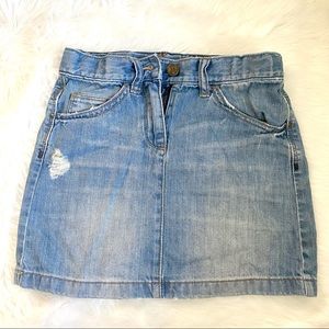CREW CUTS GIRLS DISTRESSED MINI SKIRT